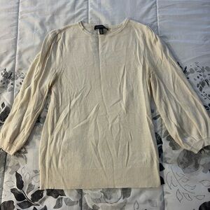 Saks Fifth Avenue Ivory Knit Top